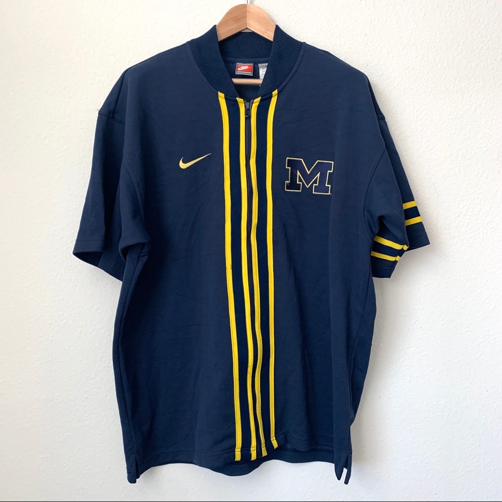 Vintage Nike Michigan Full Zip Shirt